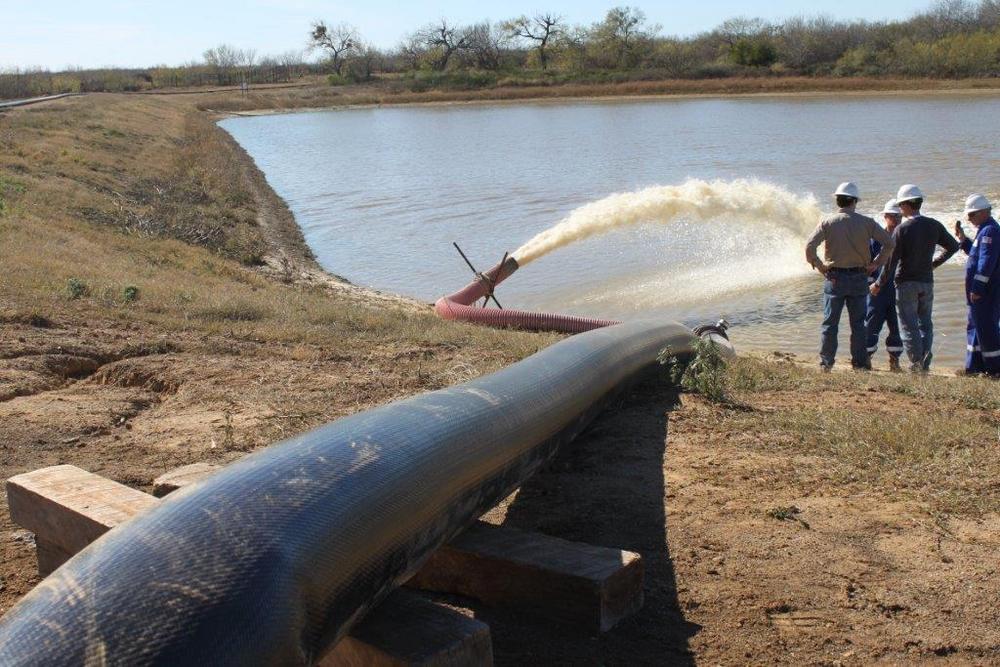 lay flat hose job site